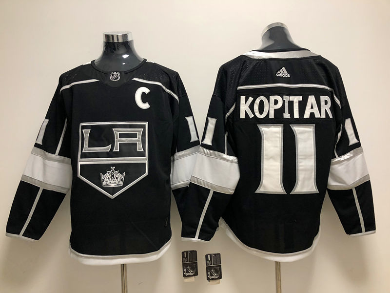 Men's Los Angeles Kings Anze Kopitar #11 Black Home Breakaway Jersey